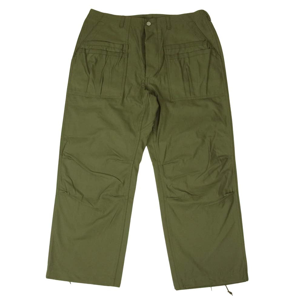 SASAFRAS ササフラス SF-211828 OVERGROWN FATIGUE PANTS ファティーグ パンツ カーキ系 L【新古品】【未使用】【中古】