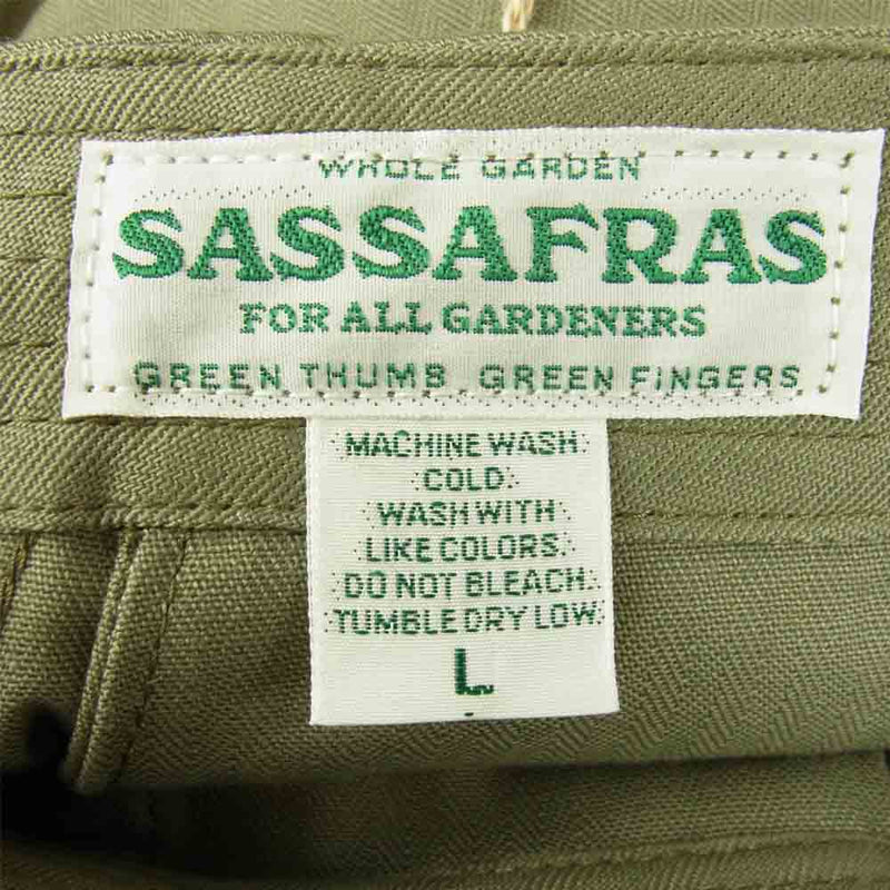 SASAFRAS ササフラス SF-211777 Sprayer Stream Pants スプレイヤー ストリーム パンツ カーキ系 L【新古品】【未使用】【中古】