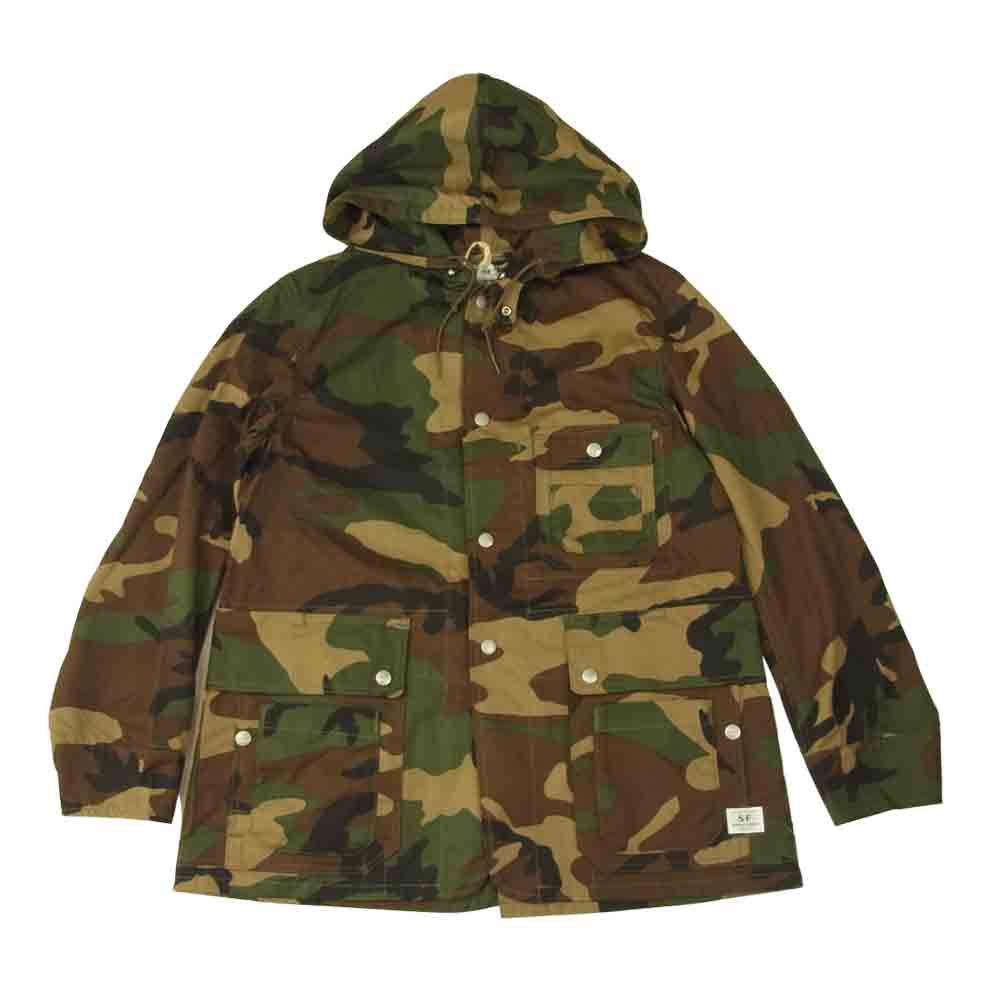 SASAFRAS ササフラス SF-181296 Seeds Carry Bud Jacket Weeds Poplin シーズ キャリー バド カモフラ ミリタリー ジャケット  マルチカラー系 S【新古品】【未使用】【中古】