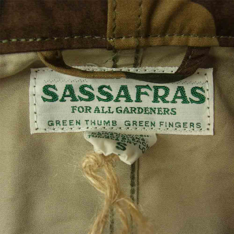 SASAFRAS ササフラス SF-181296 Seeds Carry Bud Jacket Weeds Poplin シーズ キャリー バド カモフラ ミリタリー ジャケット  マルチカラー系 S【新古品】【未使用】【中古】