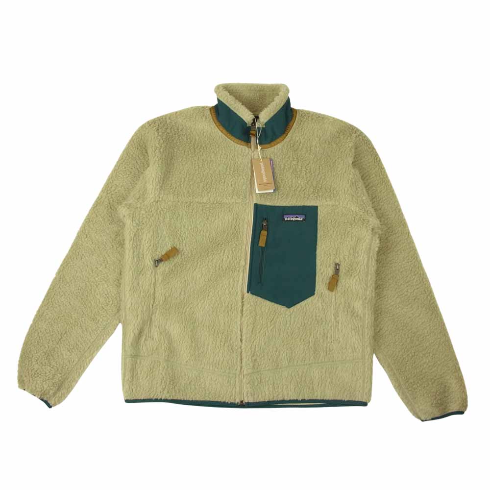 patagonia パタゴニア 21AW 23058 Classic Retro-X Jacket クラシック レトロX ジャケット フリース Pelican w/Dark Borealis Green グリーン系 M【新古品】【未使用】【中古】