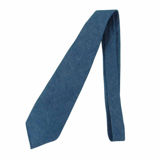 ORGUEIL オルゲイユ OR-7019A COTTON HEMP NECKTIE コットン ヘンプ ネクタイ インディゴブルー系【中古】