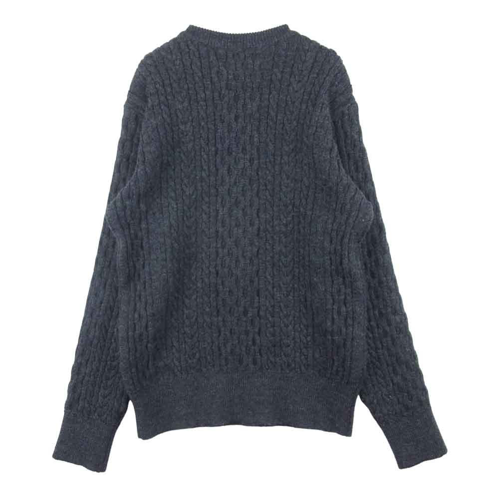 ORGUEIL オルゲイユ OR-4026 CABLE KNIT SWEATER ケーブル ニット セーター グレー系 40【中古】