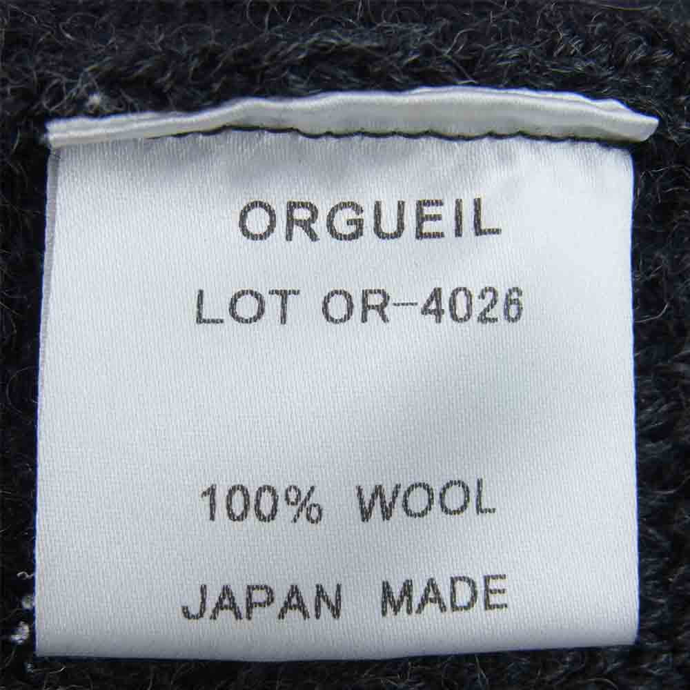 ORGUEIL オルゲイユ OR-4026 CABLE KNIT SWEATER ケーブル ニット セーター グレー系 40【中古】