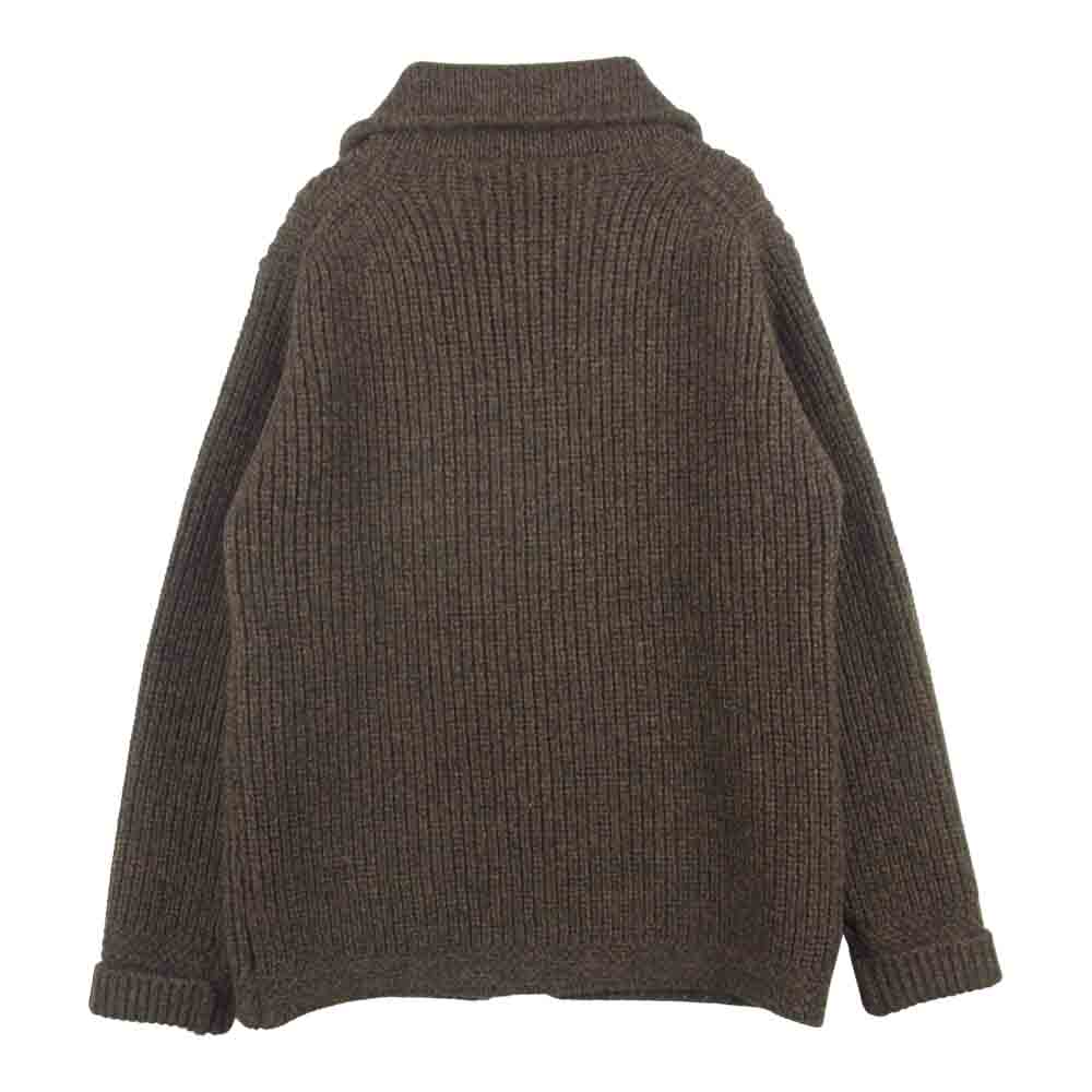 ORGUEIL オルゲイユ OR-4011 SHETLAND WOOL KNIT シェットランド ウール ニット カーディガン ブラウン系 38【中古】