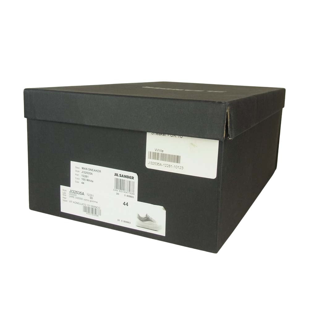 JIL SANDER ジルサンダー 20SS JI32535A SMOOTH LEATHER SNEAKER プラットフォーム ラバー ソール レザー ローカット スニーカー ホワイト系 44【中古】