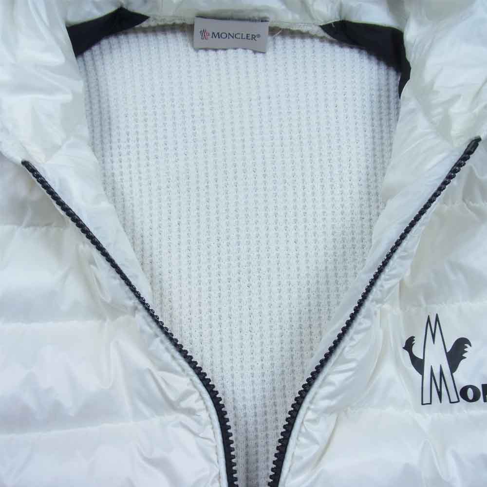 MONCLER モンクレール CARDIGAN TRICOT  ニット 切替 ダウンジャケット ホワイト系 M【中古】