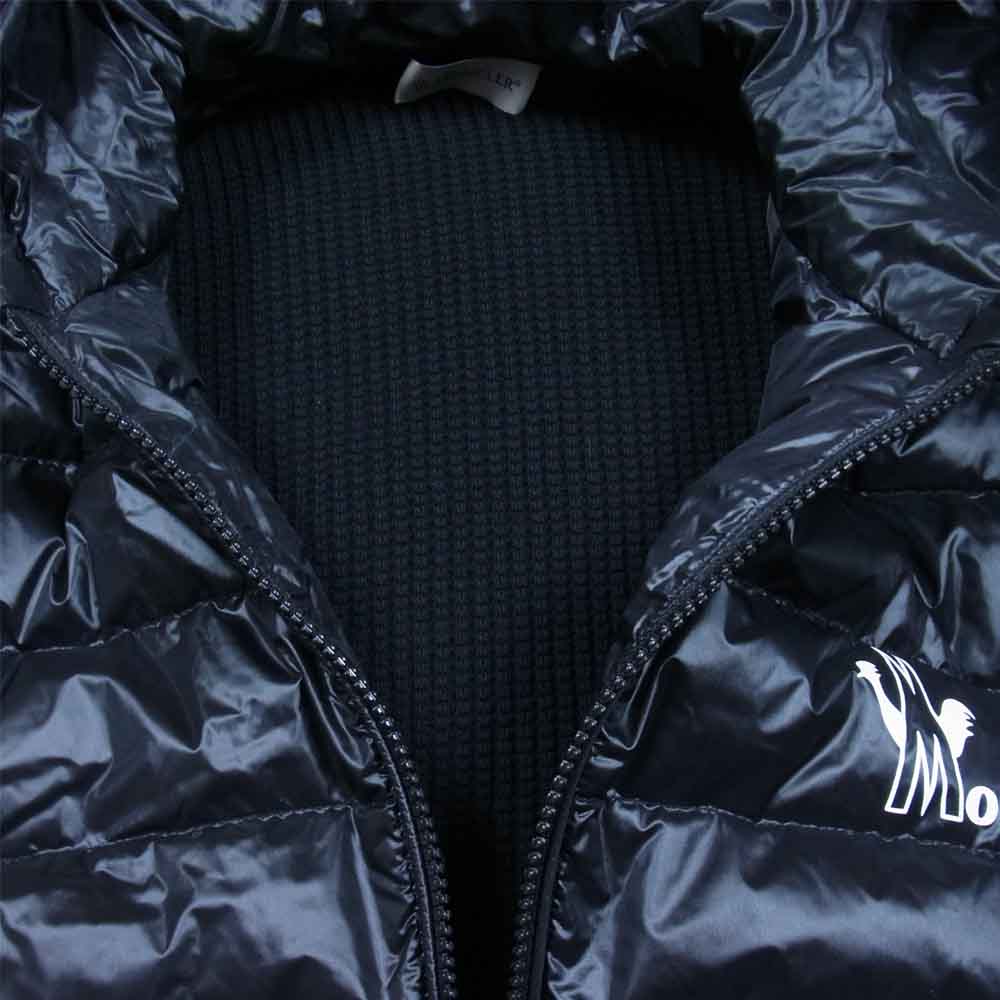 MONCLER モンクレール CARDIGAN TRICOT ニット 切替 ダウンジャケット ブラック系 M【中古】