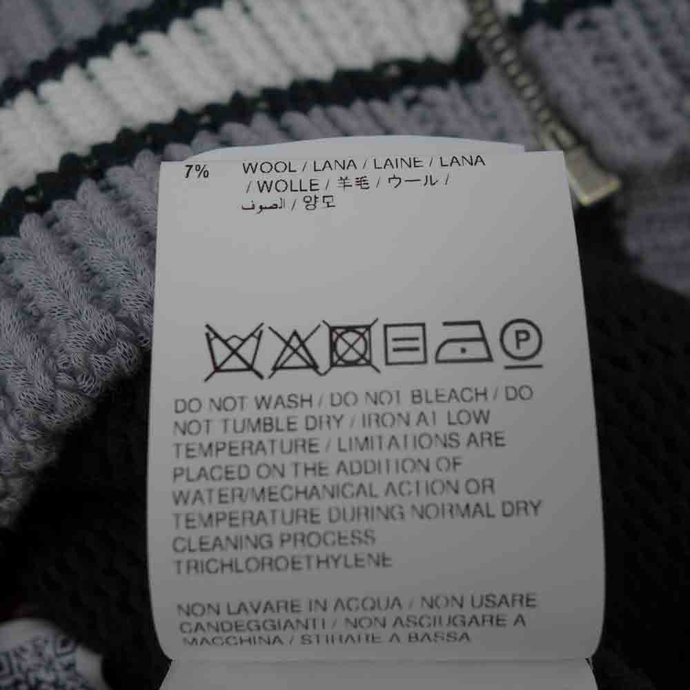 OFF-WHITE オフホワイト 21SS OMHA107R21KNI001 KNIT BOMBER JACKET ニット ボンバージャケット ブラック系 マルチカラー系 S【新古品】【未使用】【中古】