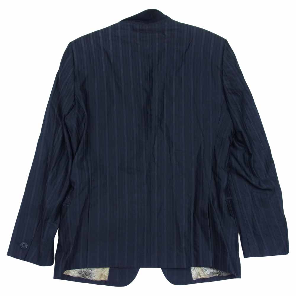 Just Cavalli ジャストカヴァリ ストライプ 1B テーラードジャケット ブラック系 50【中古】