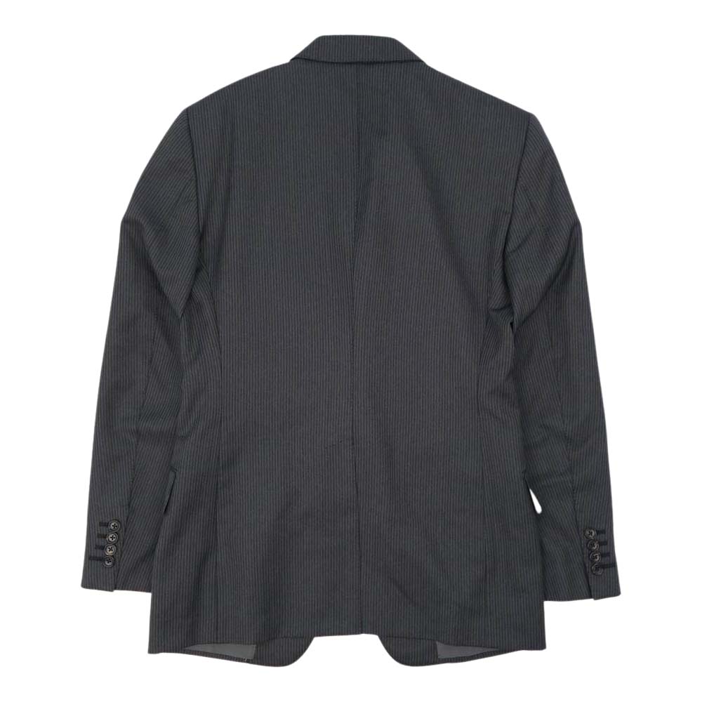TOM FORD トムフォード 214A4C シルク モヘア混 ウール ストライプ スーツ セットアップ  ダークグレー系 ストライプ【中古】