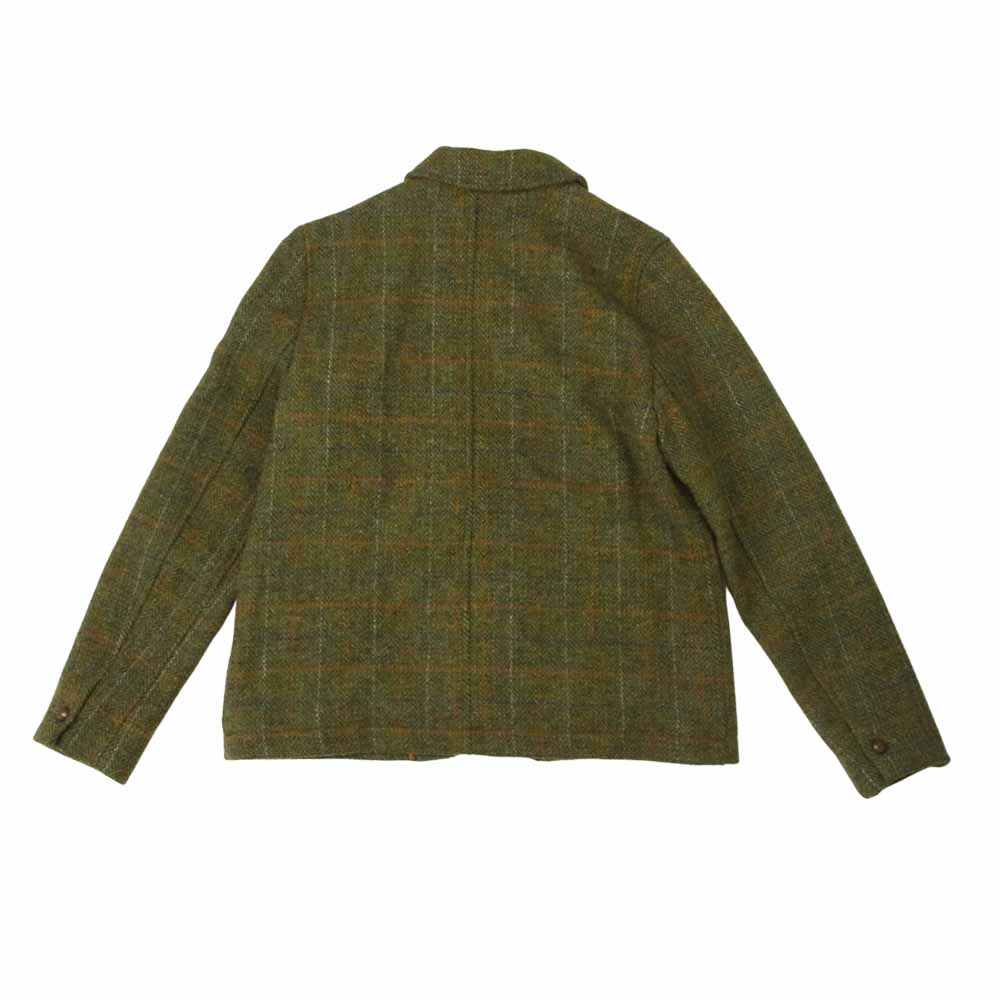 PAR ICI パーリッシィ 52-02-BZ-00514-2 ×harris tweed ハリスツイード ウール ツイード ジャケット カーキ系 F【中古】