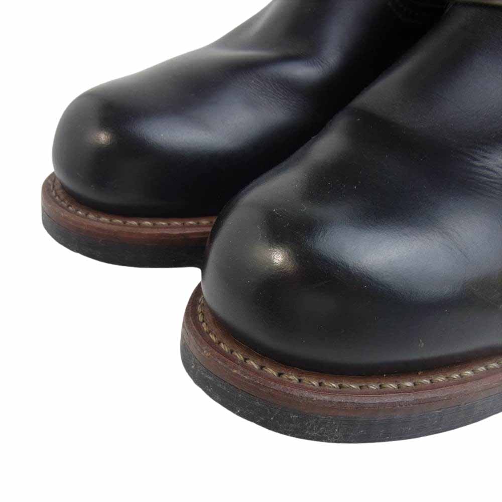 RED WING レッドウィング 2976 米国製 エンジニア ショート レザー ブーツ ブラック系 25.5㎝【中古】