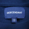 DESCENDANT ディセンダント 20SS GAUFRE WAFFLE KNIT ワッフル ニット ネイビー系 2【中古】