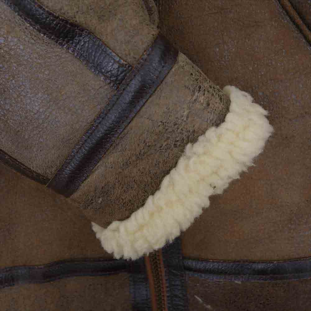 AVIREX アヴィレックス B-3 ムートン レザー ジャケット S【中古】