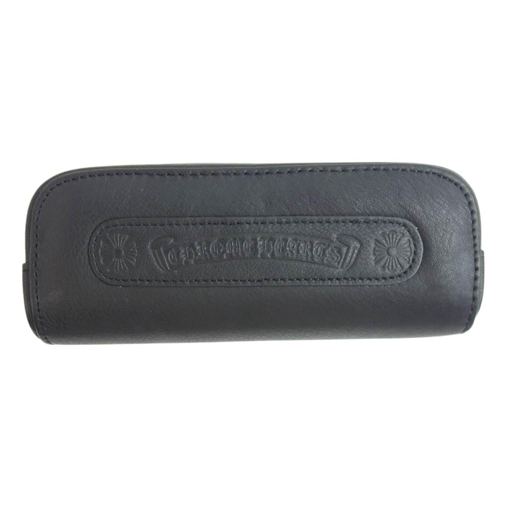 CHROME HEARTS クロムハーツ（原本無） 国内正規店スタンプ印字用紙付属 DILF 1 AS ダガー フレーム アイウェア 眼鏡 シルバー系 ブラック系【中古】