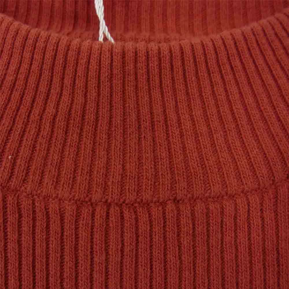 クラネ ハイネック コットン ニット カットソー レッド系 1【新古品】【未使用】【中古】