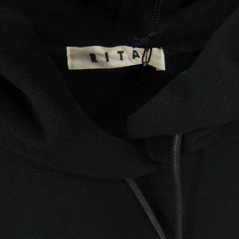 リタ NOSLEEVE BIG HOODIE ノースリーブ パーカー  ブラック系 F【新古品】【未使用】【中古】