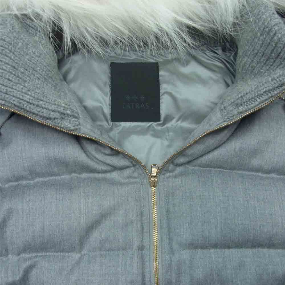 TATRAS タトラス LTA19A4572 国内正規品 LUSERA ルセラ ラクーンファー ダウン ベスト グレー系 02【中古】