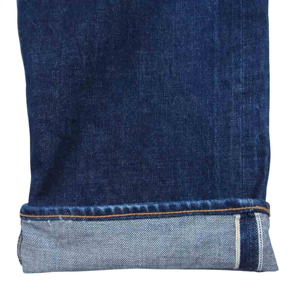EVISU エヴィス 2501XX No.2 ボタンフライ 2カラー カモメ ペイント デニム パンツ インディゴブルー系 32【中古】