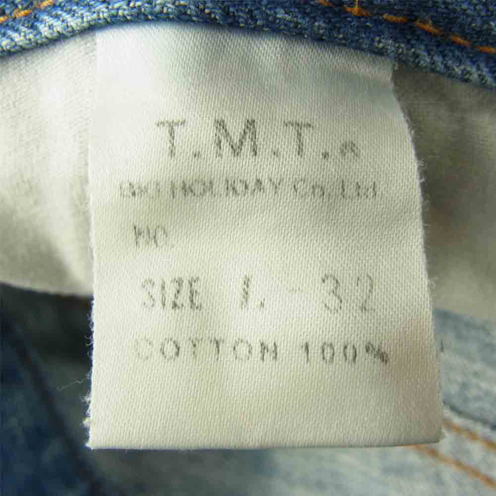 TMT ティーエムティー bigholiday ダメージ加工 デニム インディゴブルー系 32【中古】
