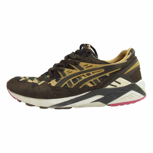 asics アシックス TQJ534 A BATHING APE GEL KAYANO TRAINER スニーカー ブラウン系 27.5cm【中古】
