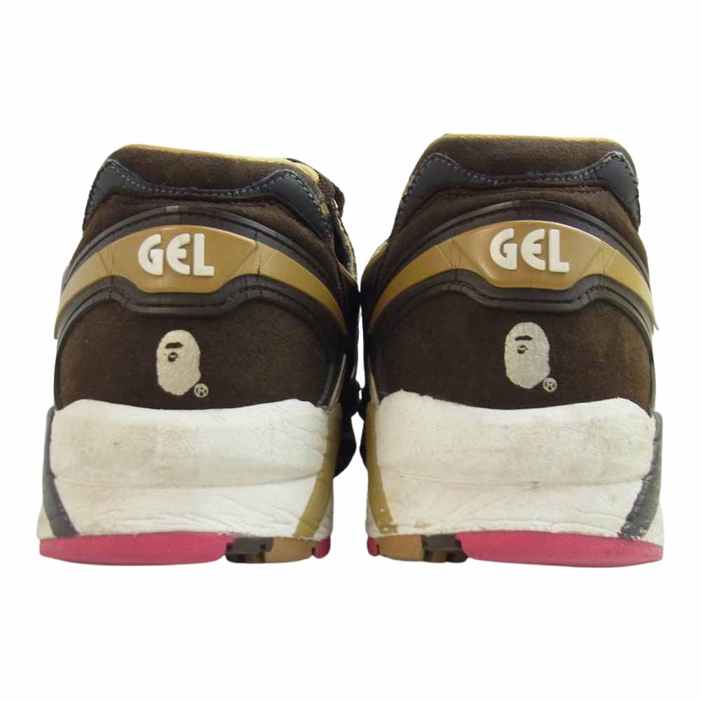 asics アシックス TQJ534 A BATHING APE GEL KAYANO TRAINER スニーカー ブラウン系 27.5cm【中古】