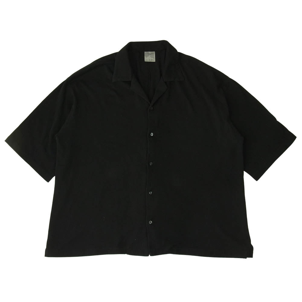 bukht ブフト BC-92109 CORE COMPACT YARN S/S SHIRTS 半袖 ポロ シャツ ブラック系 L【中古】