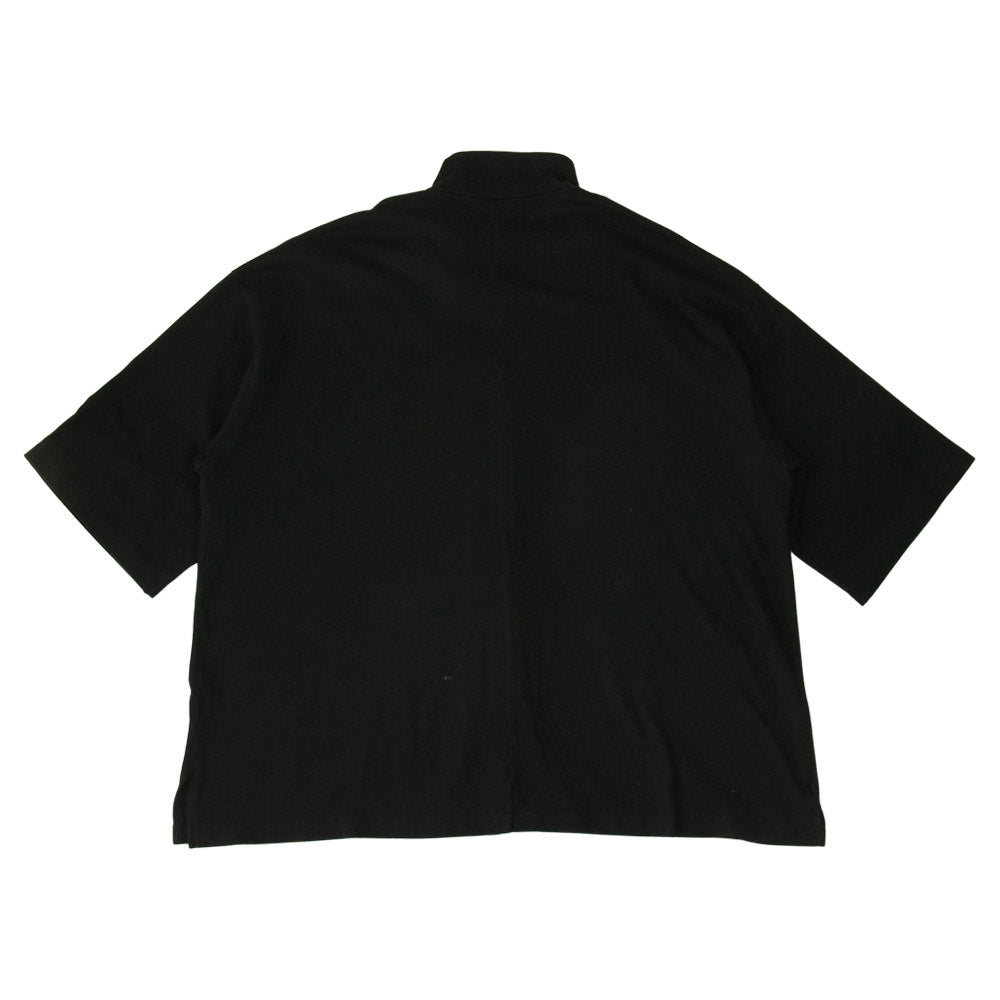bukht ブフト BC-92109 CORE COMPACT YARN S/S SHIRTS 半袖 ポロ シャツ ブラック系 L【中古】