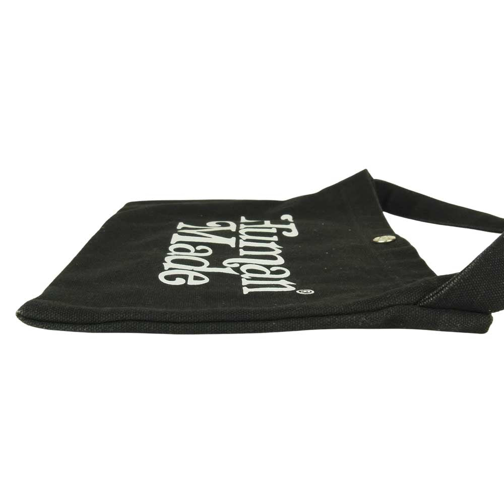 HUMAN MADE ヒューマンメイド Girls Don't Cry ガールズドントクライ SATCHEL キャンバス サコッシュ ブラック系【中古】