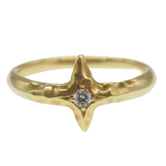 Bloody Mary ブラッディマリー 購入時証明書付属 Aster K18 1 DIA RING ダイヤモンド アスター リング ゴールド系【中古】