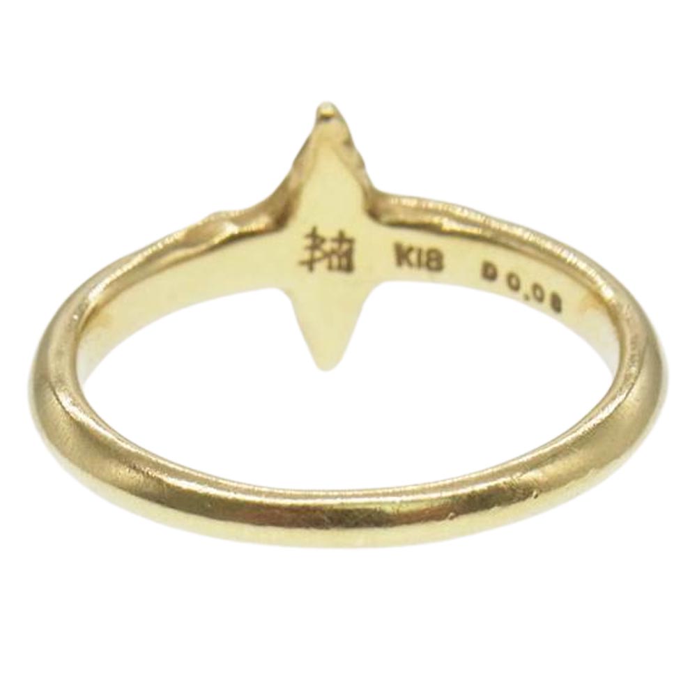 Bloody Mary ブラッディマリー 購入時証明書付属 Aster K18 1 DIA RING ダイヤモンド アスター リング ゴールド系【中古】