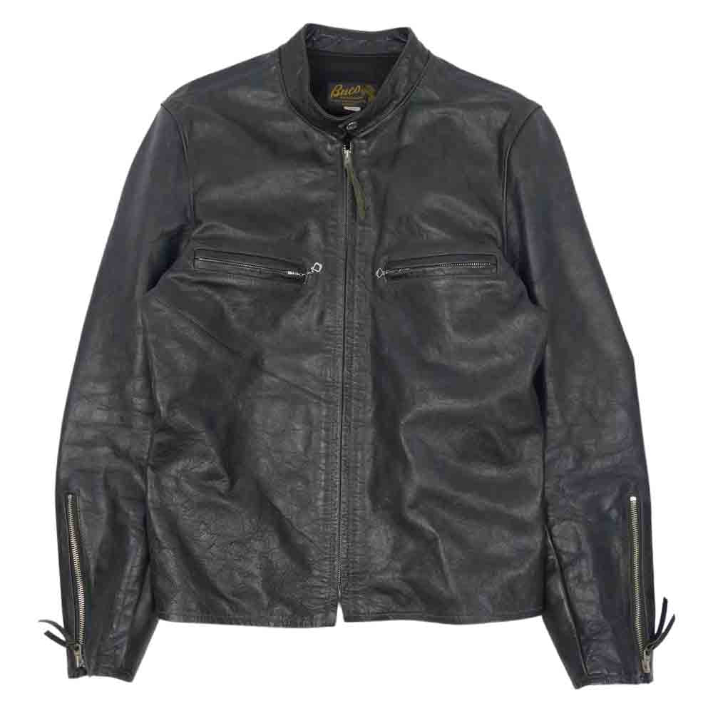 The REAL McCOY'S ザリアルマッコイズ BUCO J-100 JACKET ブコ ホースハイド レザー シングルライダース ジャケット 42【中古】