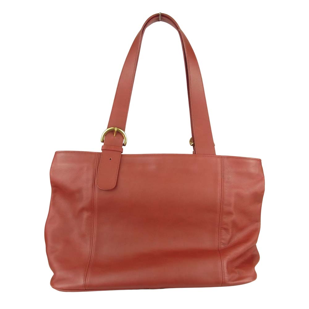 COACH コーチ L6C-4155 オールドコーチ レザートートバッグ レッド系【中古】