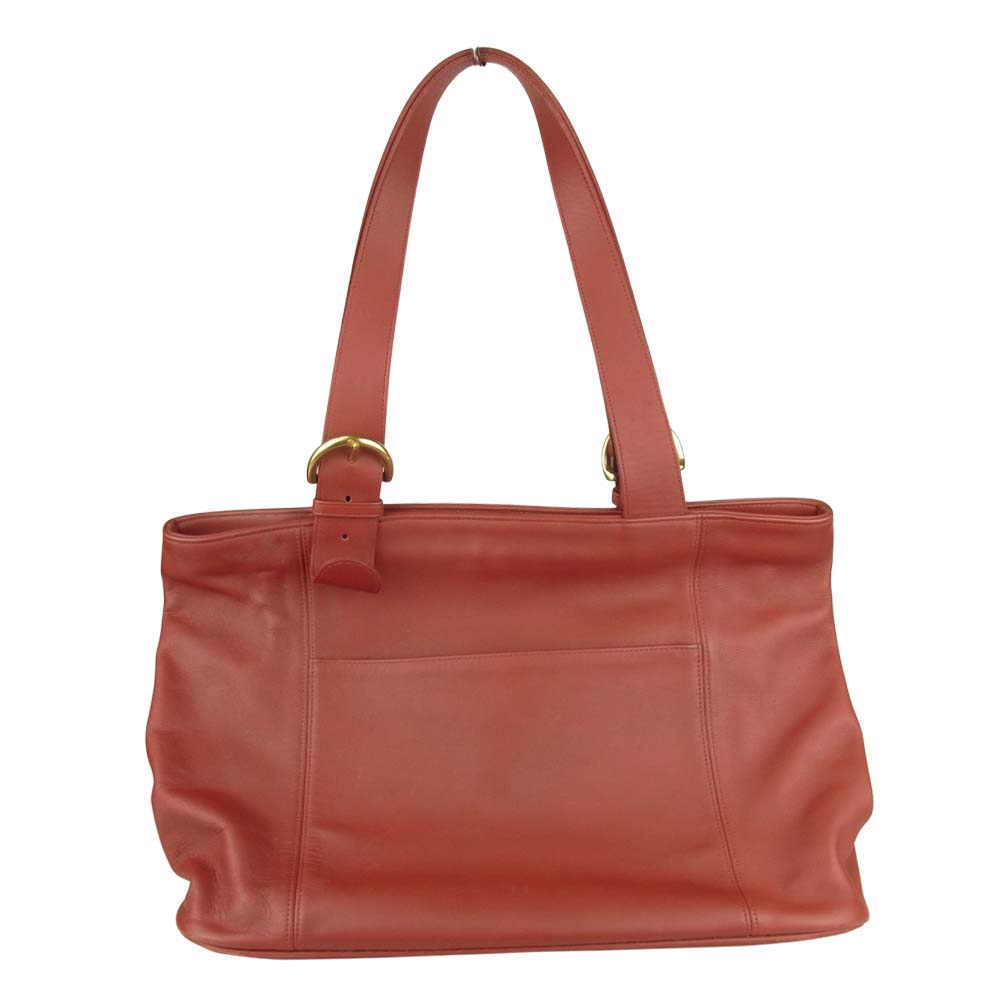 COACH コーチ L6C-4155 オールドコーチ レザートートバッグ レッド系【中古】