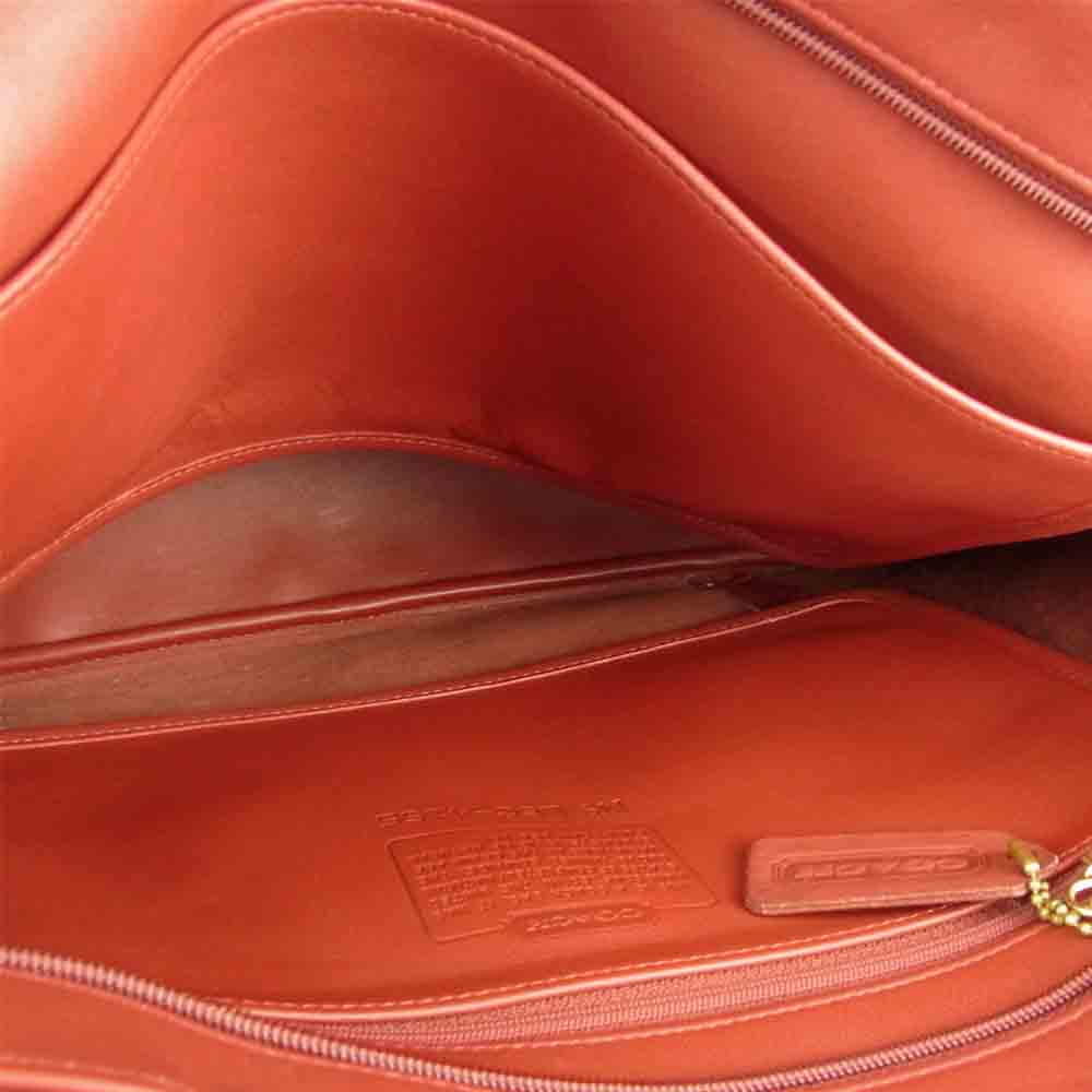 COACH コーチ L6C-4155 オールドコーチ レザートートバッグ レッド系【中古】