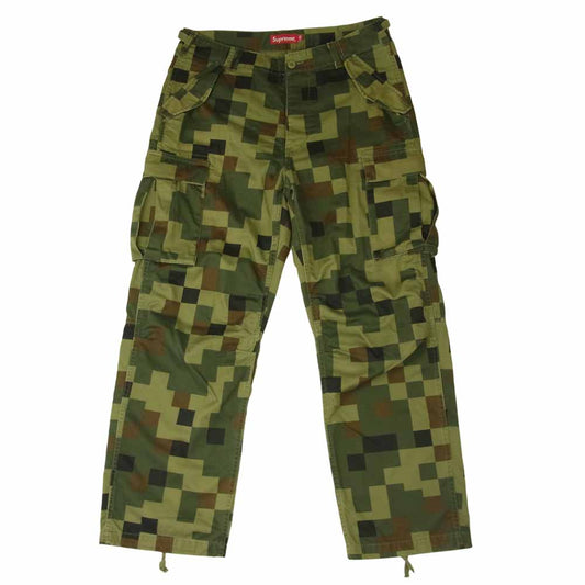 Supreme シュプリーム 20AW  Cargo Pant Digi Camo デジタルカモ 迷彩 カーゴ パンツ カーキ系 30【中古】