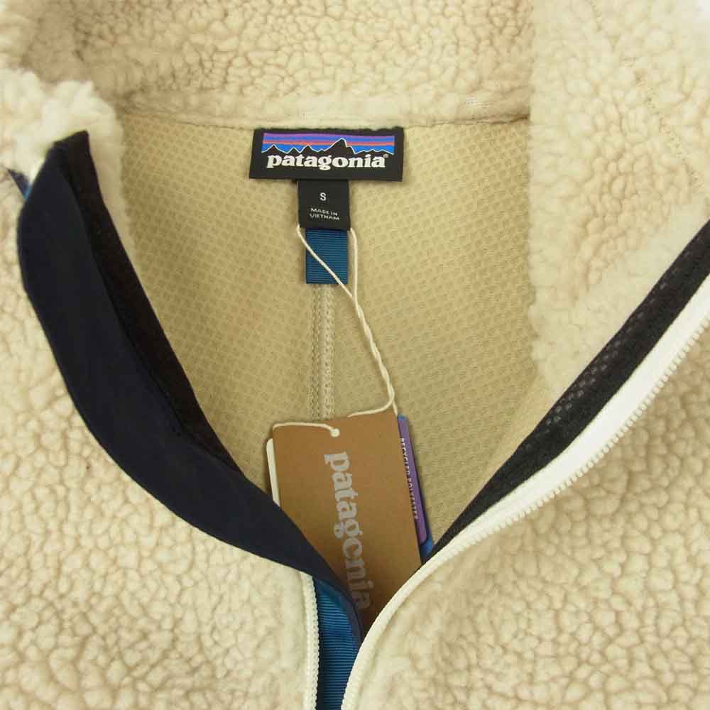 patagonia パタゴニア 20AW 23056 Classic Retro-X Jacket クラシック レトロ エックス ジャケット Natural ベージュ系 ネイビー系 S【新古品】【未使用】【中古】