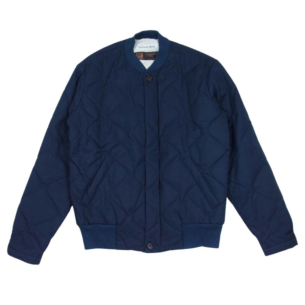 ユニバーサルワークス キルティング デザイン ブルゾン ネイビー系 M【中古】