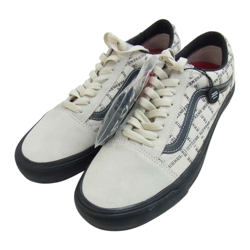 Supreme シュプリーム 20aw VN0A45JC2YV VANS ヴァンズ OLD SKOOL PRO オールドスクール プロ スニーカー ホワイト系【新古品】【未使用】【中古】