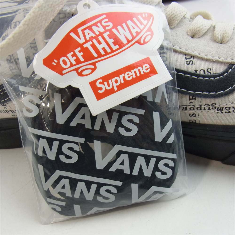 Supreme シュプリーム 20aw VN0A45JC2YV VANS ヴァンズ OLD SKOOL PRO オールドスクール プロ スニーカー ホワイト系【新古品】【未使用】【中古】