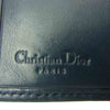 Christian Dior クリスチャンディオール オブリーク ジャカード 二つ折り ウォレット ネイビー系【中古】