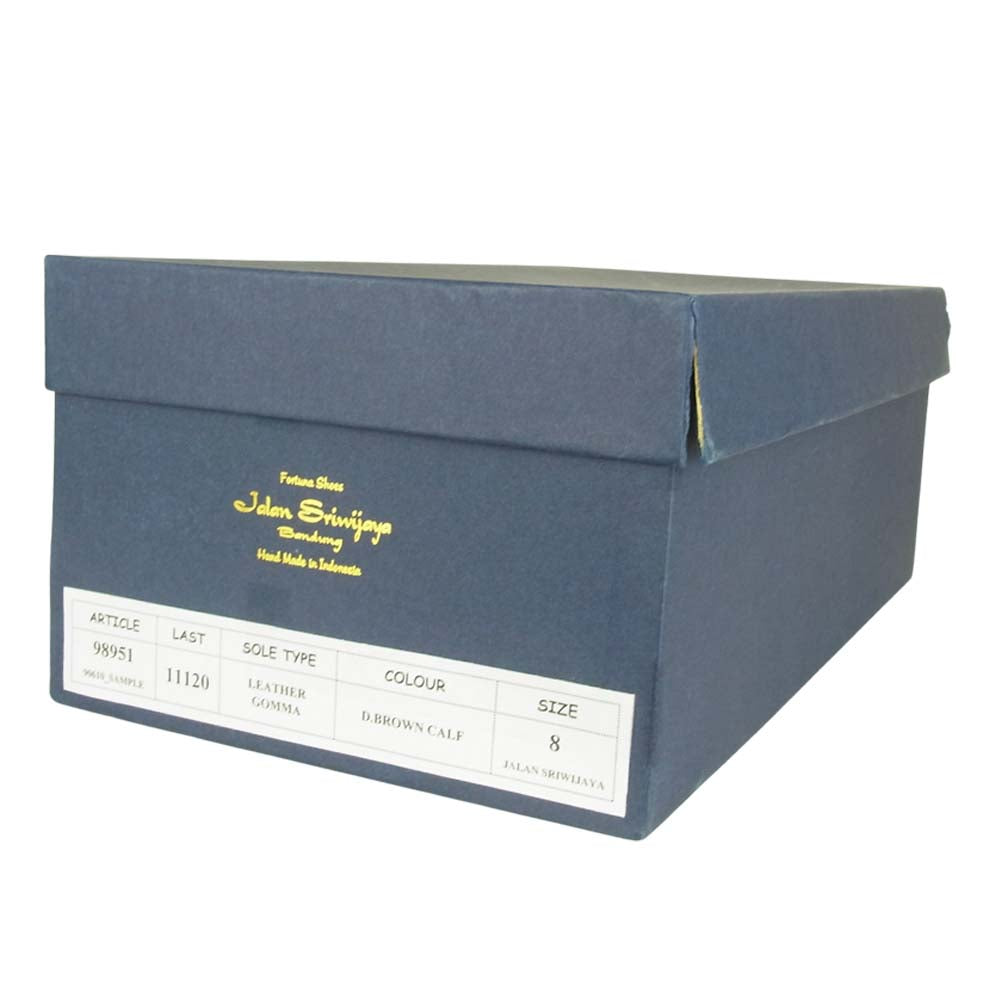 JALAN SRIWIJAYA ジャランスリウァヤ 98951 Ｕチップ シューズ LEATHER GOMMA SOLE ブラウン系 8【新古品】【未使用】【中古】