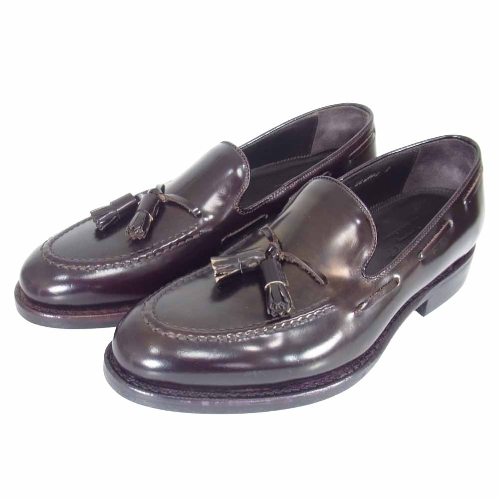 JALAN SRIWIJAYA ジャランスリウァヤ 98811 EDWARD タッセル レザー スリッポン ダイナイトソール ブラウン系 3 1/4【極上美品】【中古】