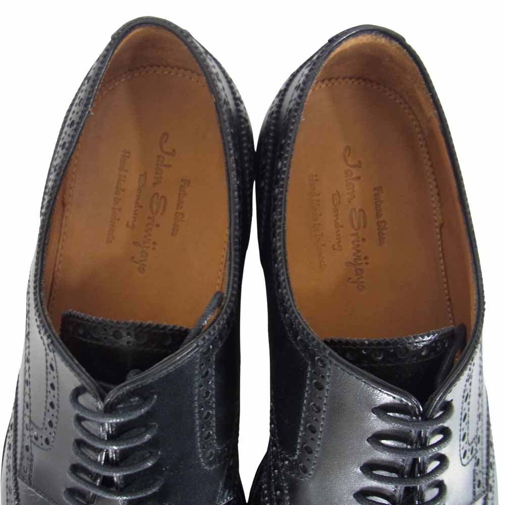 JALAN SRIWIJAYA ジャランスリウァヤ 98755 フルブローグ シューズ ダイナイトソール ブラック系 3 1/4【美品】【中古】
