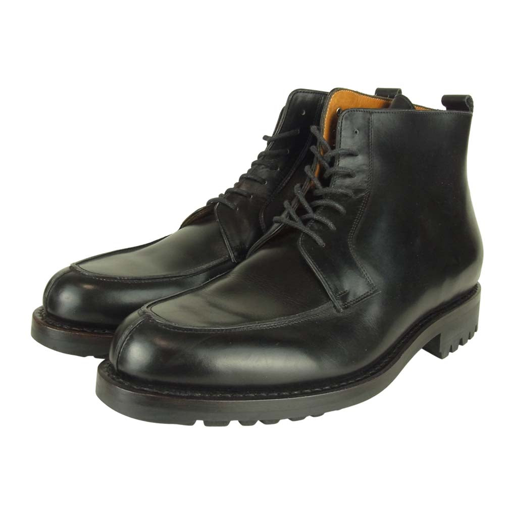 JALAN SRIWIJAYA ジャランスリウァヤ 97812 Uチップ ブーツ コマンド ソール ブラック系 8【極上美品】【中古】