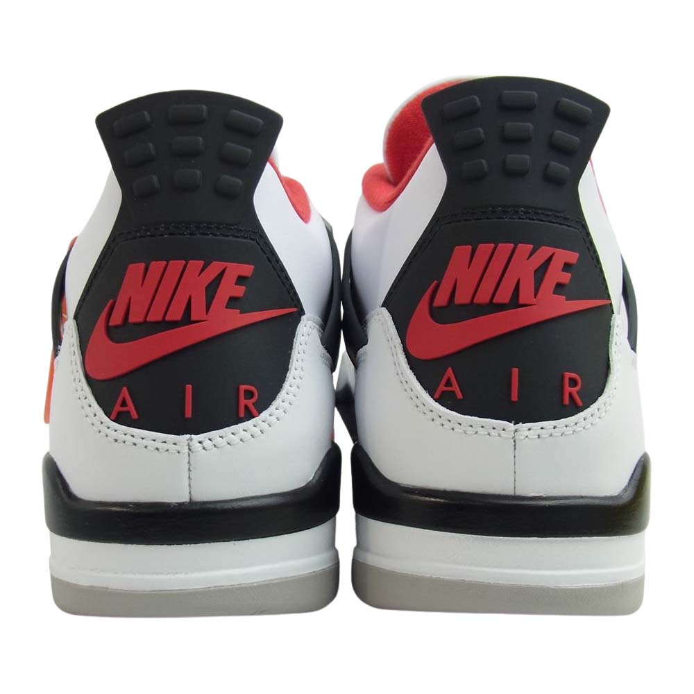 NIKE ナイキ DC7770-160 AIR JORDAN 4 RETRO WHITE/BLACK-TECH GREY-FIRE RED ナイキ エアジョーダン 4 レトロ ホワイト系 27㎝【新古品】【未使用】【中古】