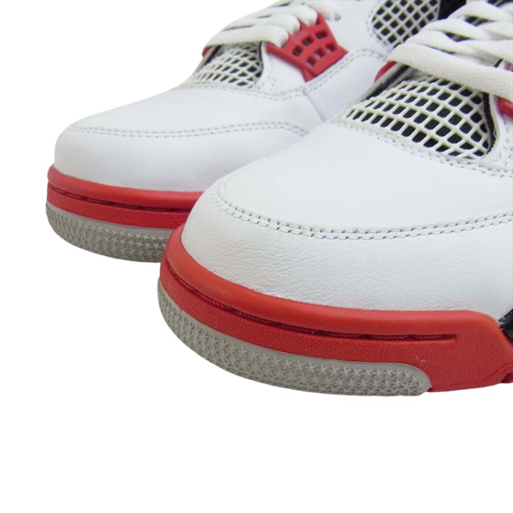 NIKE ナイキ DC7770-160 AIR JORDAN 4 RETRO WHITE/BLACK-TECH GREY-FIRE RED ナイキ エアジョーダン 4 レトロ ホワイト系 27㎝【新古品】【未使用】【中古】