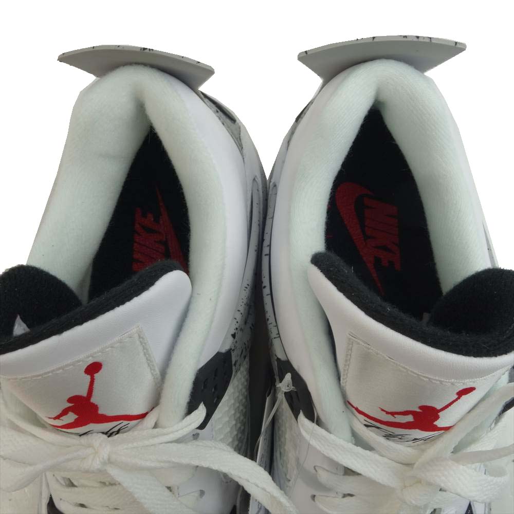 NIKE ナイキ 840606-192 Air Jordan 4 Retro White Cement OG Retro エアジョーダン 4 レトロ OG ホワイト系 27㎝【新古品】【未使用】【中古】