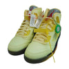 NIKE ナイキ DH8565-100 x Off-White AIR JORDAN 5 RETRO SP sail/fire red-muslin-black オフホワイト エアジョーダン 5 レトロ SP イエロー系 27cm【新古品】【未使用】【中古】